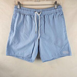 RVCA Opposites Boardshorts Men Small Blue Shorts Swim Trunks Elastic Surf Pocket